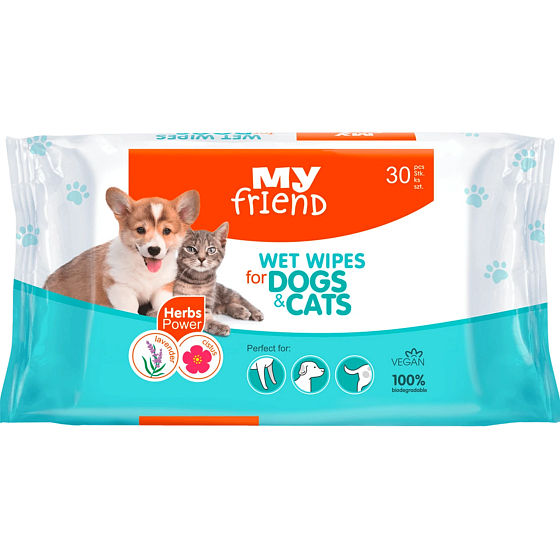 My Friend Wet Wipes for dogs and cats 30 pieces