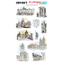 Arch Decals for glass, ceramics and rhinestones - Hradčany, 9,5 x 17 cm