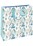 Nekupto Gift paper bag 32,5 x 32,5 x 14 cm Feathers