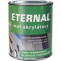 Eternal mat acrylic universal paint for wood metal concrete, 02 light gray, 700 g