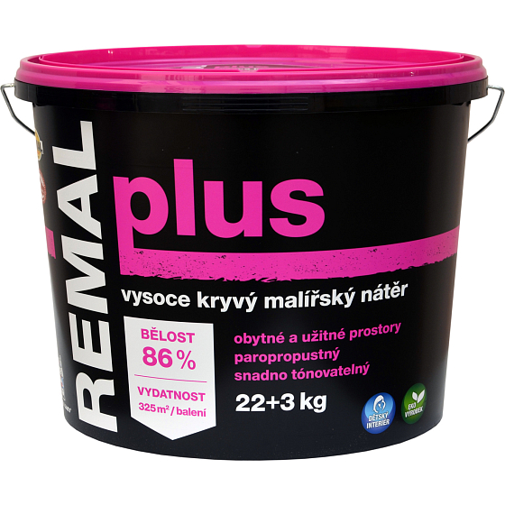 REMAL Plus high-covering paint for walls, 22+3 kg