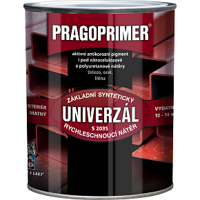 Pragoprimer Universal S2035 basic color for metal, 0840 red-brown, 600 ml