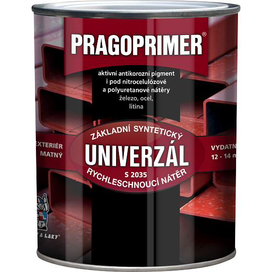 Pragoprimer Universal S2035 basic color for metal, 0840 red-brown, 600 ml