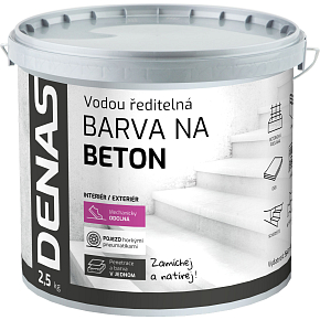 DENAS NA BETON top coat for concrete, 0110 gray, 2.5 kg