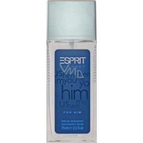 Esprit Connect for Him perfumed deodorant glass 75 ml