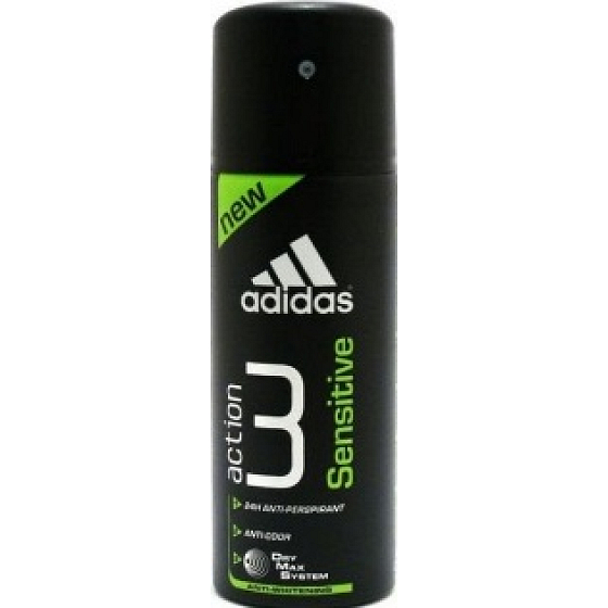 Adidas Action 3 Sensitive antiperspirant deodorant spray for men 150 ml