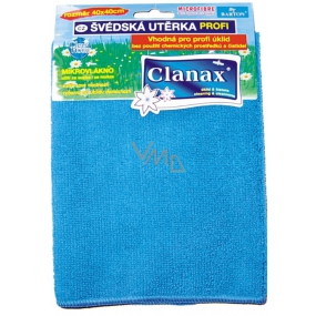 Clanax Profi Swedish microfiber cloth 40 x 40 cm, 280 g 1 piece
