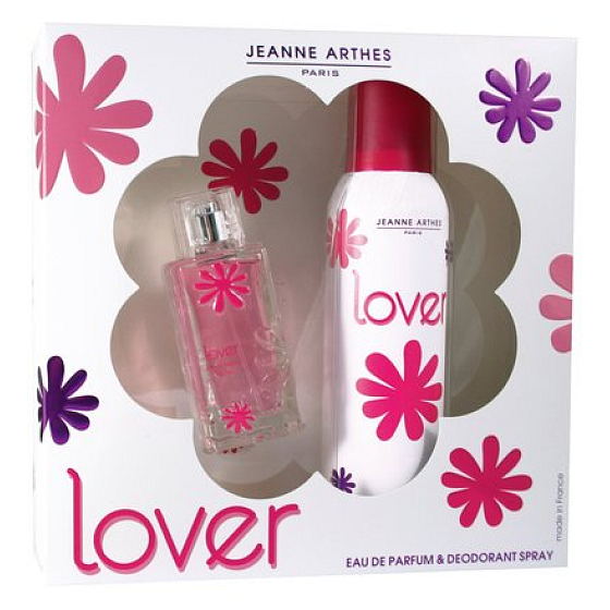 Jeanne Arthes Lover perfumed water for women 50 ml + body lotion 200 ml, gift set