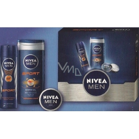 Nivea Men Deo Sport antiperspirant spray 150 ml + shower gel 250 ml + cream 30 ml, cosmetic set