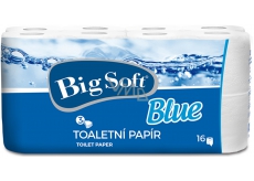 Big Soft Blue toaletní papír bílý 3 vrstvý 150 útržků 16 rolí