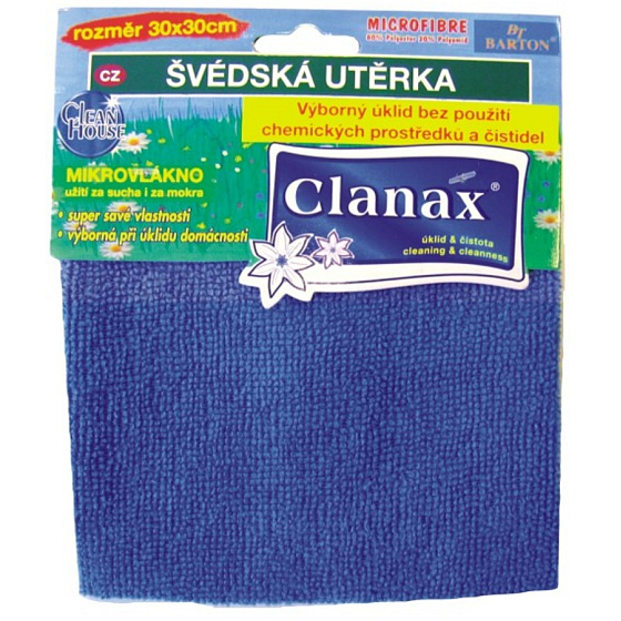 Clanax Swedish Microfiber Cloth 30 x 30 cm, 205 g 1 piece