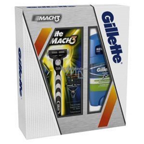 Gillette Mach3 razor + 1 spare head + Power Rush antiperspirant deodorant stick 48 ml, cosmetic set, for men