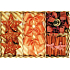 Candle holder with cinnamon, ribbons and stars copper set of 13 pieces