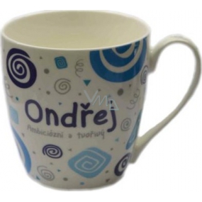 Nekupto Twister mug named Ondrej blue 0.4 liter