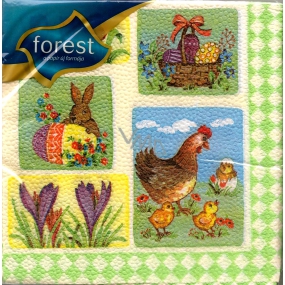 Forest Picture motifs Easter napkins 33 x 33 cm 1 layer 20 pieces