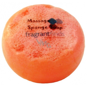 Fragrant Dupe Woman Glycerine massage soap with a sponge filled with the scent of Joop Woman perfume in orange-pink 200 g
