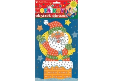 Mozaikový hrací set Vánoce Santa v komíně 23 x 16 cm