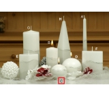 Lima Artic candle white ball 80 mm 1 piece