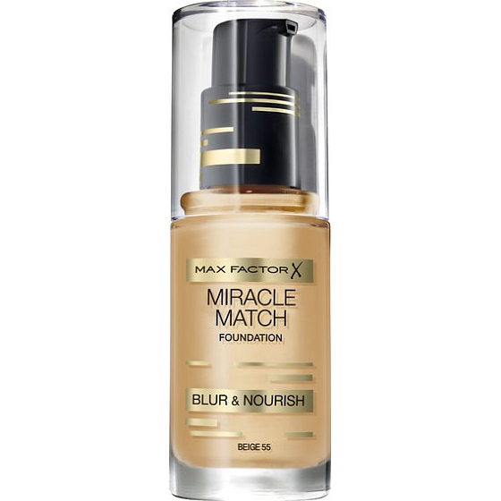 Max Factor Miracle Match Foundation Makeup 55 Beige 30 ml