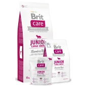 Brit Care Junior Jehněčí + rýže pro štěňata a mladé psy od 3 měsíců do 2,5 let velkých plemen nad 25 kg 3 kg