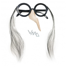 Glasses with halloween witch nose