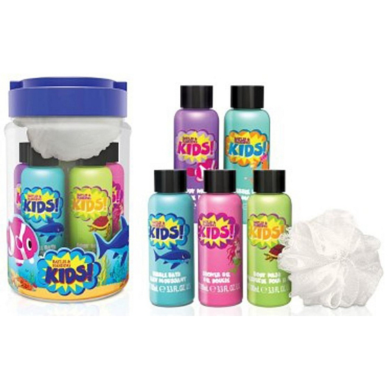 Baylis & Harding Kids Bath Foam 100 ml 2 pieces + 2 x washing gel 100 ml + 1 x shower cream 100 ml + washing sponge, cosmetic set