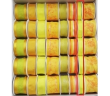 Ditipo Fabric ribbon with wire yellow neon 4 mx 15 mm