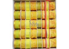 Ditipo Fabric ribbon with wire yellow neon 4 mx 15 mm