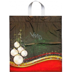 Press Plastic bag 47 x 41 cm with a handle of a Christmas flask 1 piece