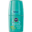Nivea Sun Kids OF 50+ green baby colored suntan lotion in a 50 ml ball