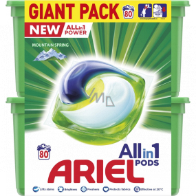 Ariel All-in-1 Pods Mountain Spring gel capsules for laundry 80 pieces 2016 g