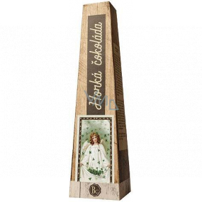 Bohemia Gifts Hot extra fine selected milk chocolate Angel with four-leaf clover 30 g