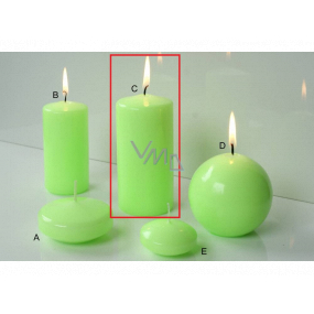 Lima Reflex phosphor green candle cylinder 60 x 120 mm 1 piece