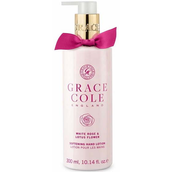 Grace Cole White Rose & Lotus Flower Gentle Hand Lotion Dispenser 300 ml