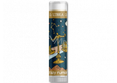 Crazy Rumors Zodiac Libra lip balm with a flavor of vanilla cream with fruit and lavender 4.4 ml