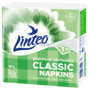 Linteo Classic white paper napkins 1-ply 33 x 33 cm 100 pieces