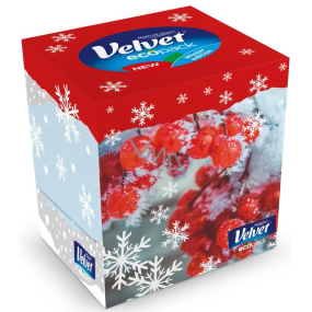 Velvet Ecopack Winter Hygienic Tissues 3 layers 56 pcs various motifs