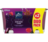 Glade Merry Berry & Wine scented berry and red wine scented candle in glass, burning time up to 2 x 38 hours 2 x 129 g, duopack