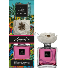 Lady Venezia Naif Magnolia - Magnolia aroma diffuser with flower for gradual release of fragrance 100 ml