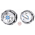 Charm Sterling silver 925 Zodiac sign, cubic zirconia Aries, bead for bracelet