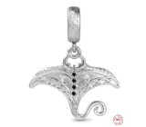 Charm Sterling silver 925 Manta, animal bracelet pendant