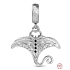 Charm Sterling silver 925 Bat, animal bracelet pendant