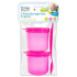 First Step Travel food set pink 2 bowls + spoon