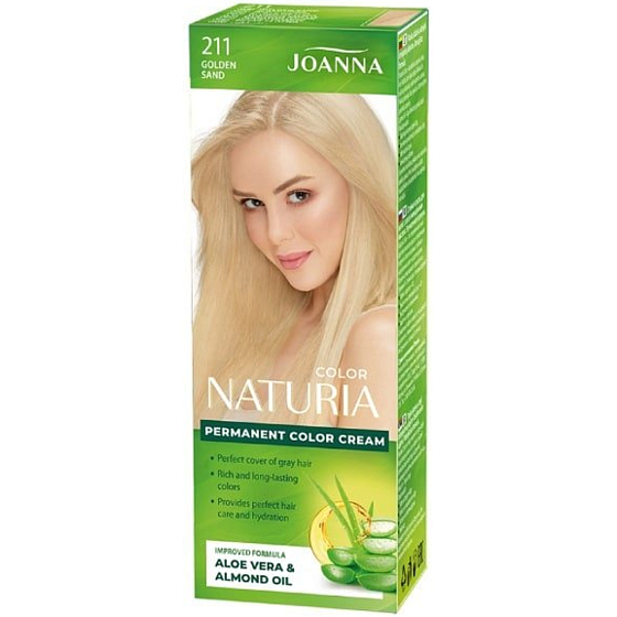 Joanna Naturia hair color with milk proteins 211 Golden Sand
