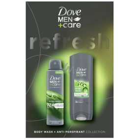 Dove Men+Care Refresh shower gel 250 ml + deodorant spray 150 ml, gift set