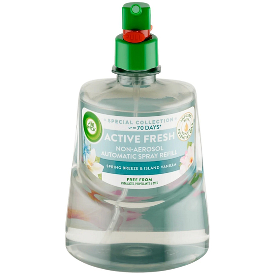Air Wick Active Fresh Jarní vánek & Vanilka – náhradní náplň do automatického osvěžovače vzduchu, 228 ml