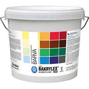 Bakrylex Universal Gloss V2066 wood and metal paint, 1000 white, 5 kg