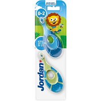 Jordan Step by Step Children's Toothbrush, Ages 0-2, 2 pcs