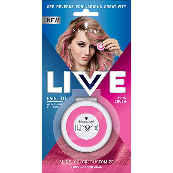 Schwarzkopf Live Paint It! Washable Hair Chalk Pink Crush 3.5 g