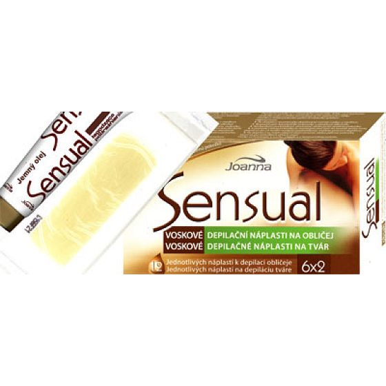 Joanna Sensual Wax depilatory patch for the face 12 pieces